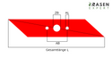 Rasenmäher-Messer | John Deere, Sabo | 42cm Mähbreite