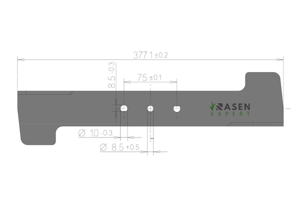 High-Lift Flügelmesser | Makita DLM380 / DLM382 | 38cm Mähbreite